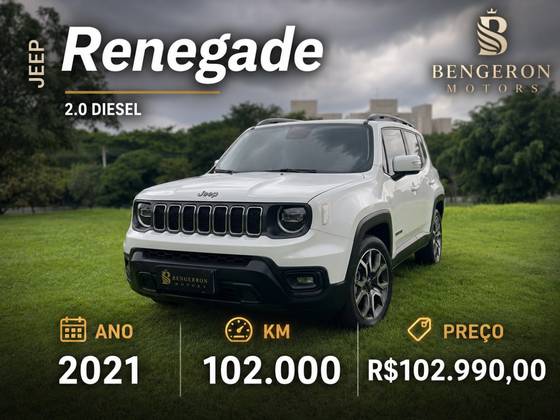 JEEP RENEGADE 2.0 16V TURBO DIESEL LONGITUDE 4P 4X4 AUTOMÁTICO JEEP RENEGADE 2.0 16V TURBO DIESEL LONGITUDE 4P 4X4 AUTOMÁTICO